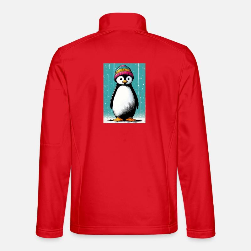 penguin - Unisex Softshell Jacket - red