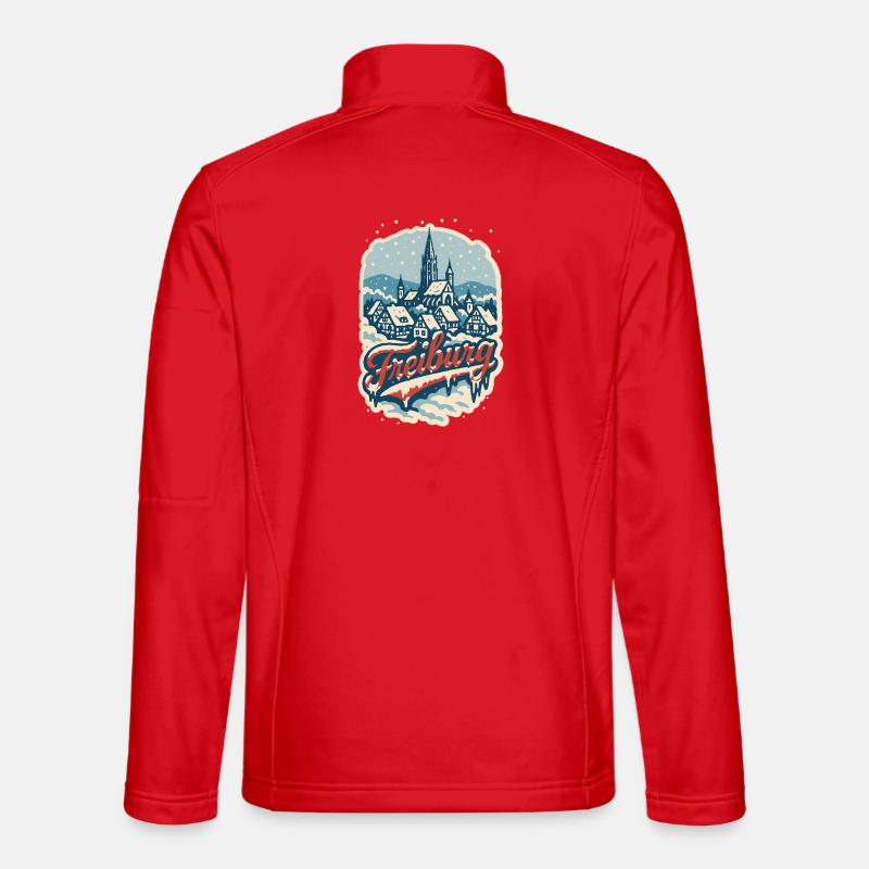 Freiburg Winter Magic - Unisex Softshell Jacket - red