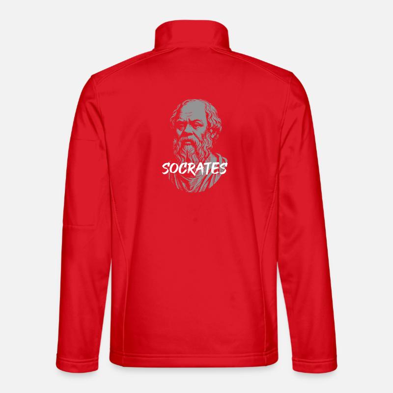 Socrates Ancient Philosopher Portrait Unisex Softshell Jacket