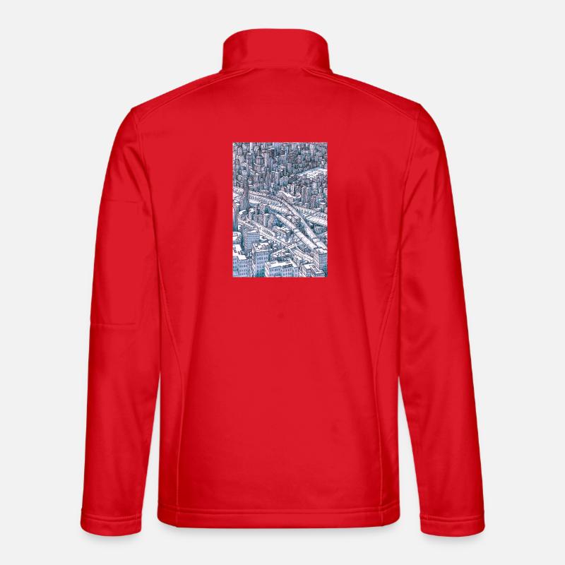 Central Park NYC - Unisex Softshell Jacket - red