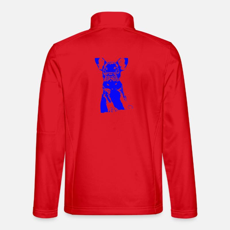 Bulldoge - Unisex Softshelljacke - Rot