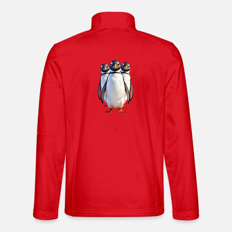 Pinguin - Unisex Softshelljacke - Rot