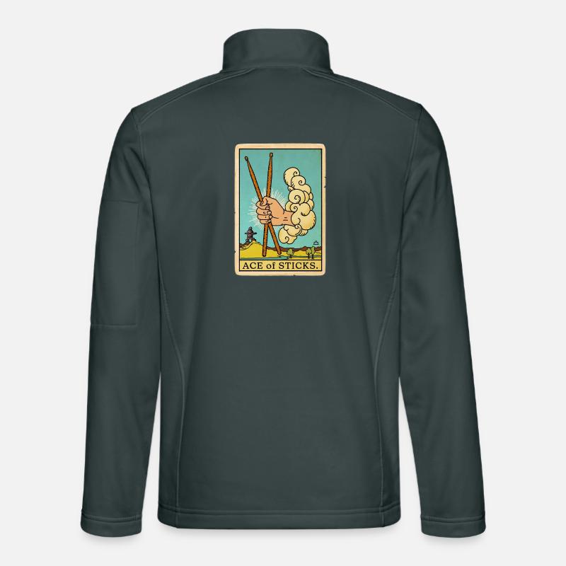 Air Drummers Tarot Veste en tissu softshell Unisexe