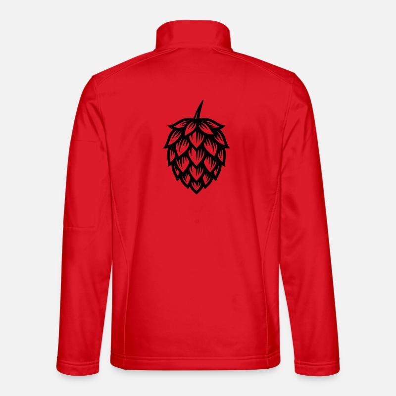 Hops Symbol - Unisex Softshell Jacket - red
