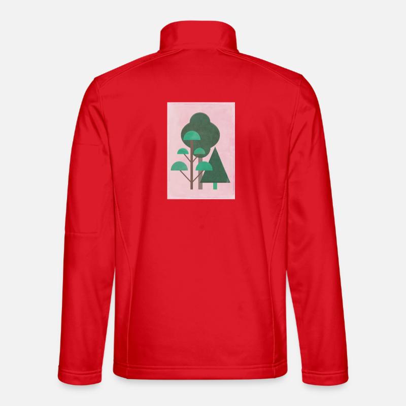 Wald - Unisex Softshelljacke - Rot