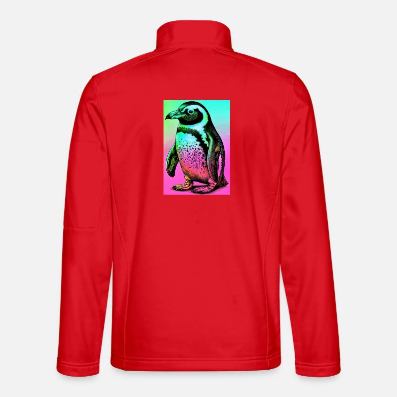 penguin - Unisex Softshell Jacket - red