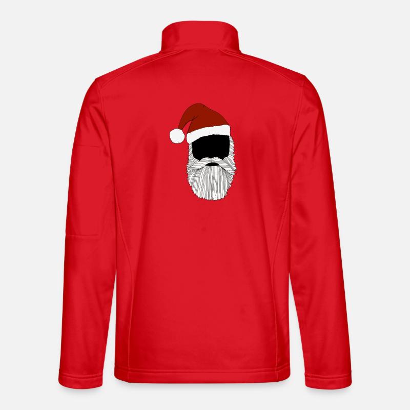 Hipster Santa - Unisex Softshelljacke - Rot