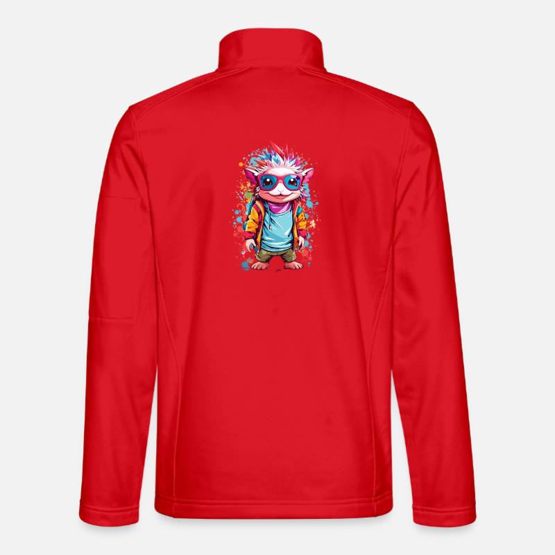 Cool Axolotl Unisex Softshell Jacket