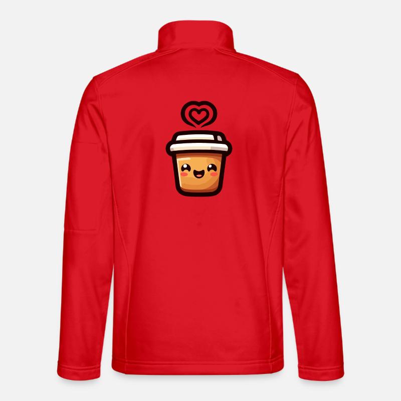 Caffeine Cutie: The Joyful Java Unisex Softshell Jacket