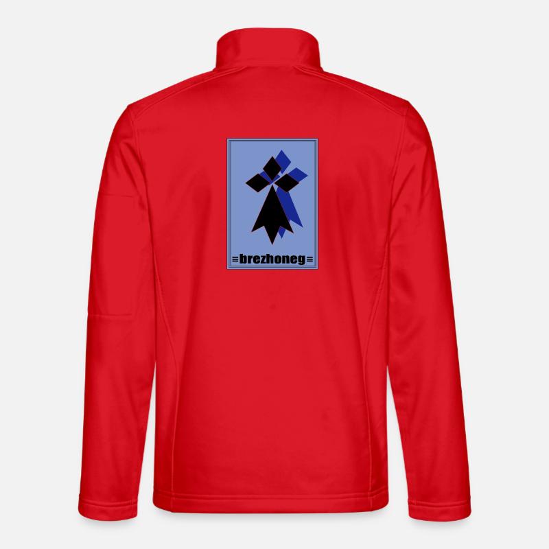 Brezhoneg - Unisex Softshelljacke - Rot
