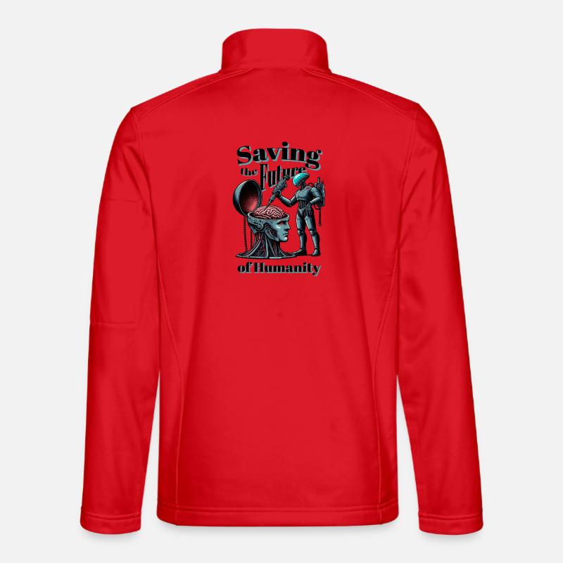 Saving humanity - Unisex Softshell Jacket - red