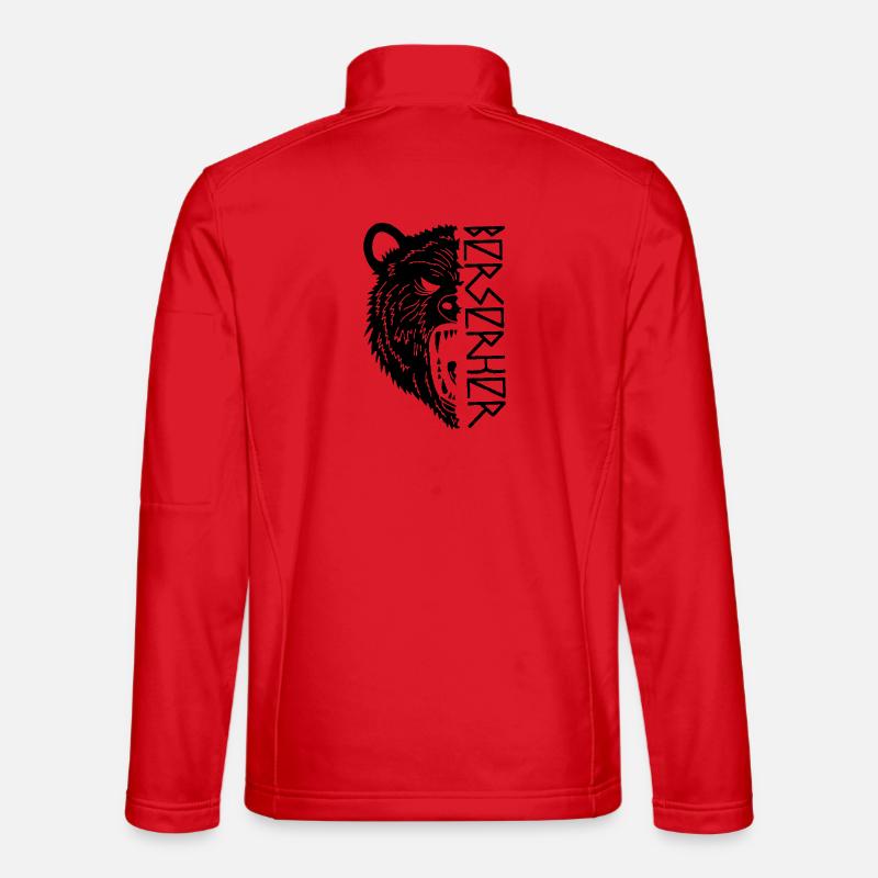 Black Bear Warrior Unisex Softshell Jacket