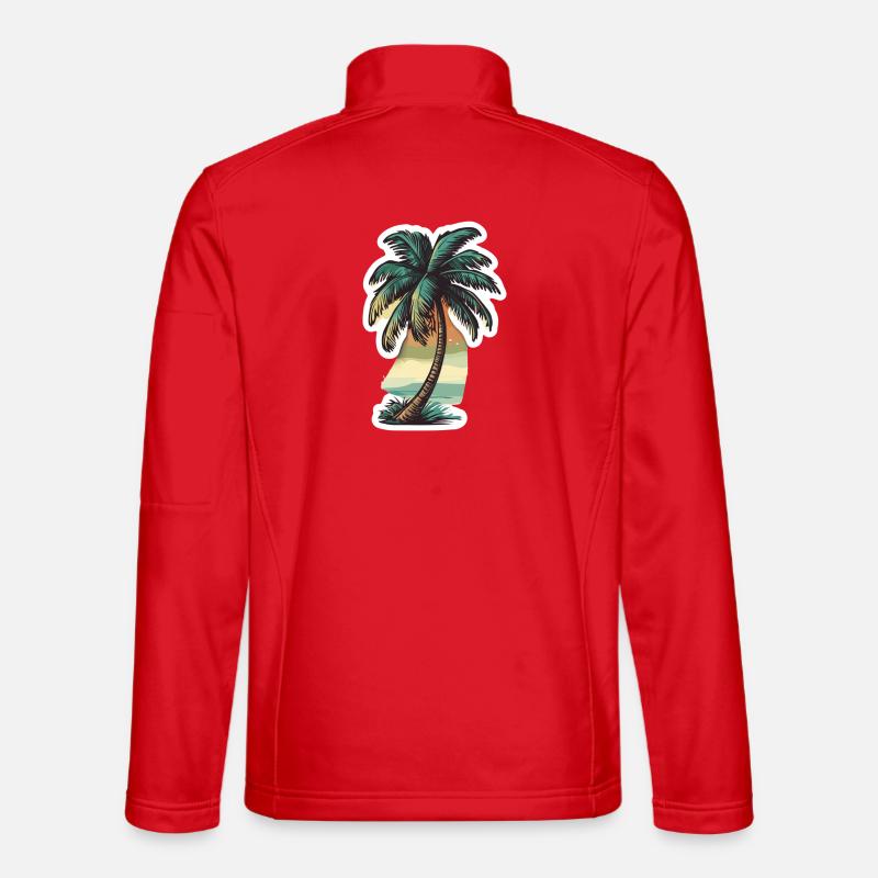 Palme - Unisex Softshelljacke - Rot