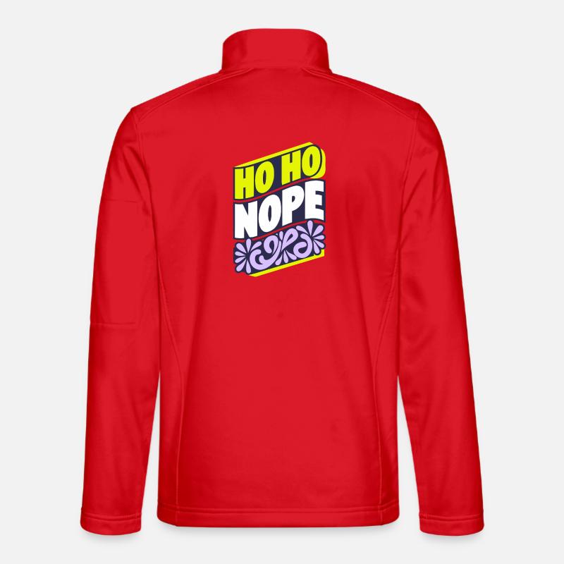 Ho Ho Nope Holiday Tee - Unisex Softshelljacke - Rot