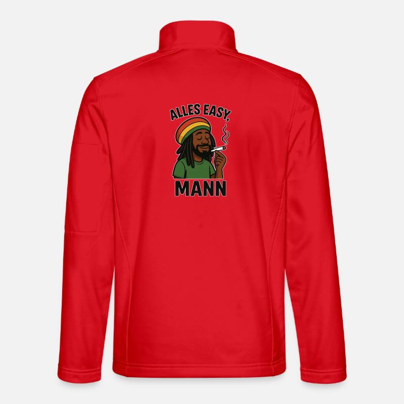 Everything Easy Man - Unisex Softshell Jacket - red