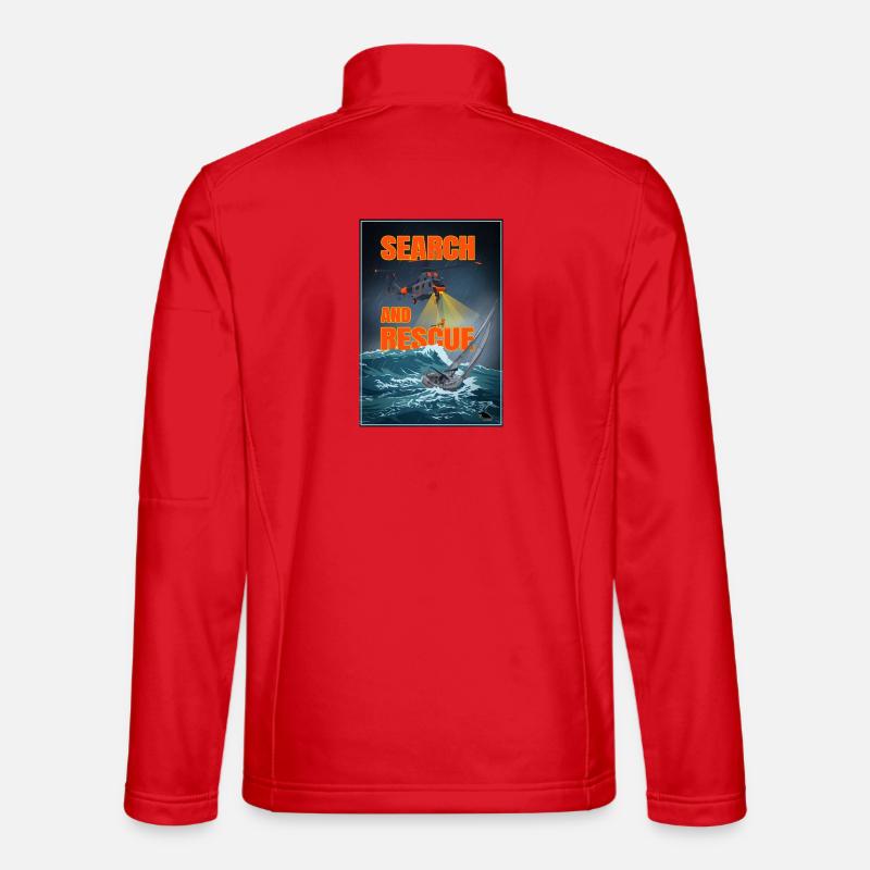 Suche und Rettung - Unisex Softshelljacke - Rot