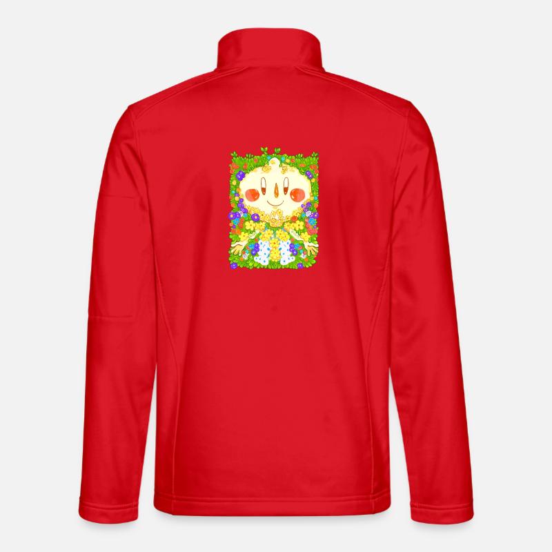 Flower bed - Unisex Softshell Jacket - red