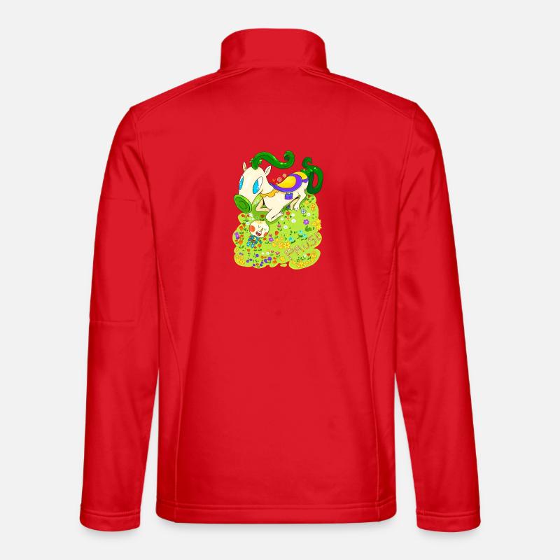 Verschnaufpause - Unisex Softshelljacke - Rot