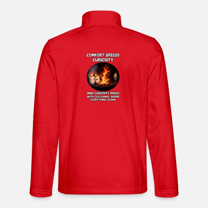 Curiosity burns everything down - Unisex Softshell Jacket - red
