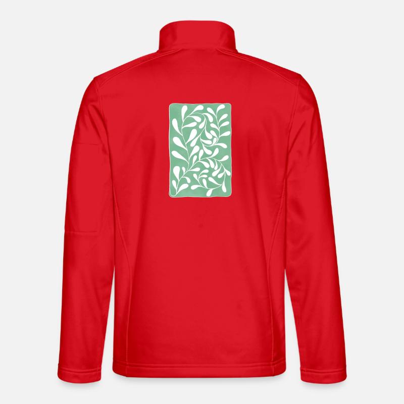 Eukalyptusblätter - Unisex Softshelljacke - Rot