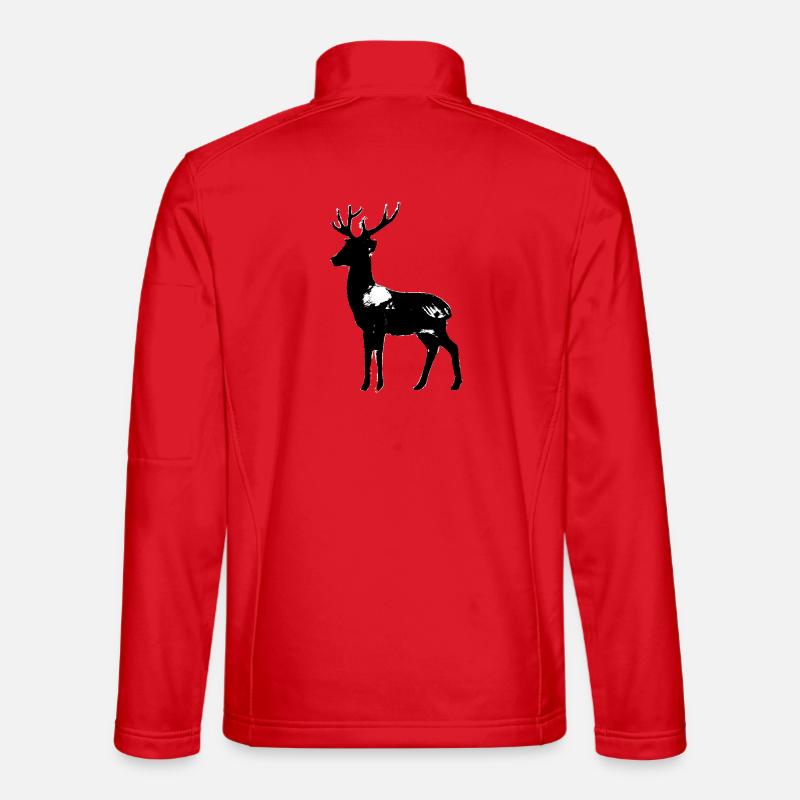 Deer - Unisex Softshell Jacket - red