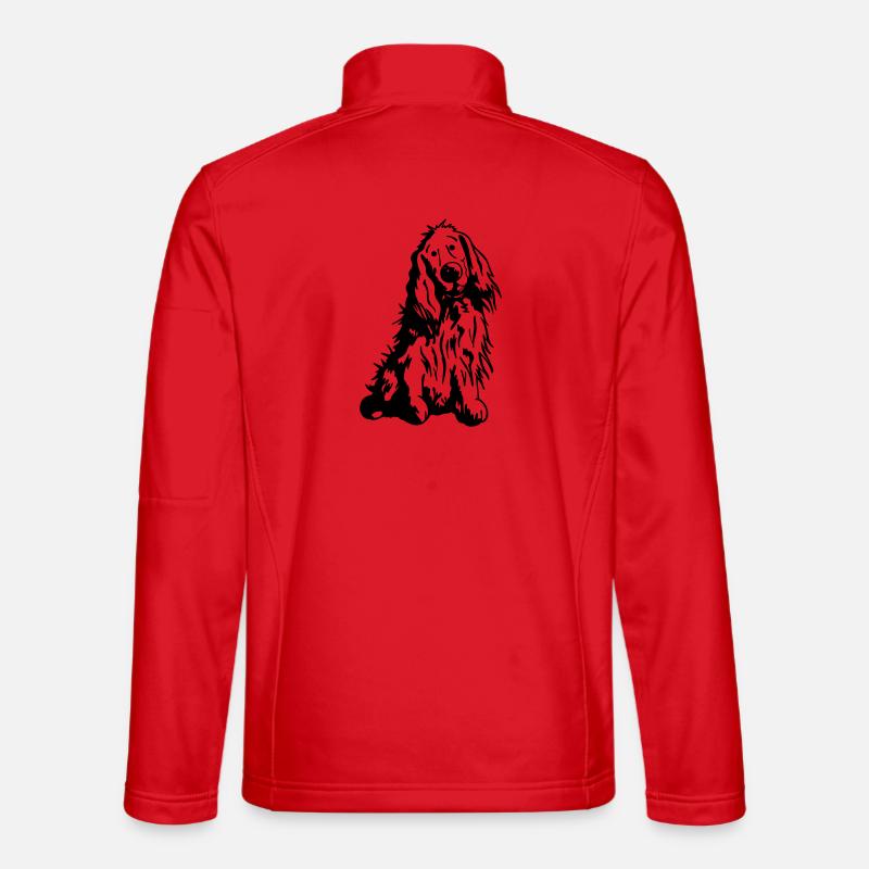 Verträumter Cocker Spaniel Unisex Softshelljacke