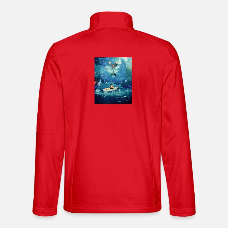 Magic Ocean - Unisex Softshell Jacket - red