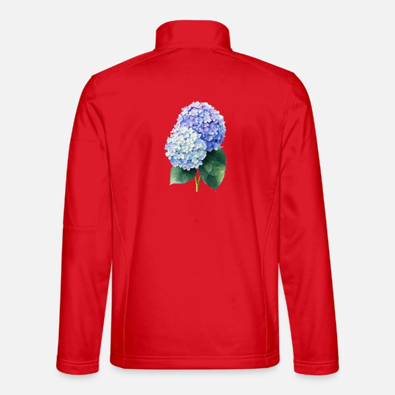 hydrangea - Unisex Softshelljacke - Rot
