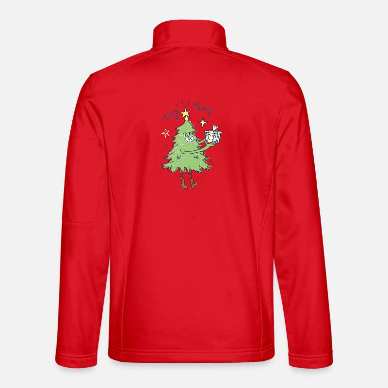 Christmas tree - Unisex Softshell Jacket - red