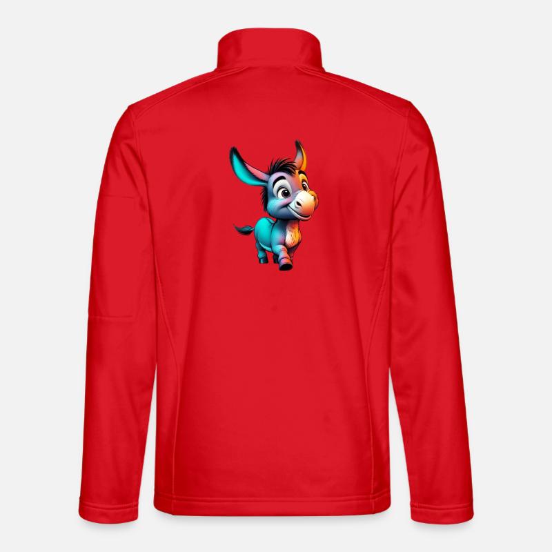 Donkey donkey pacifier mule - Unisex Softshell Jacket - red