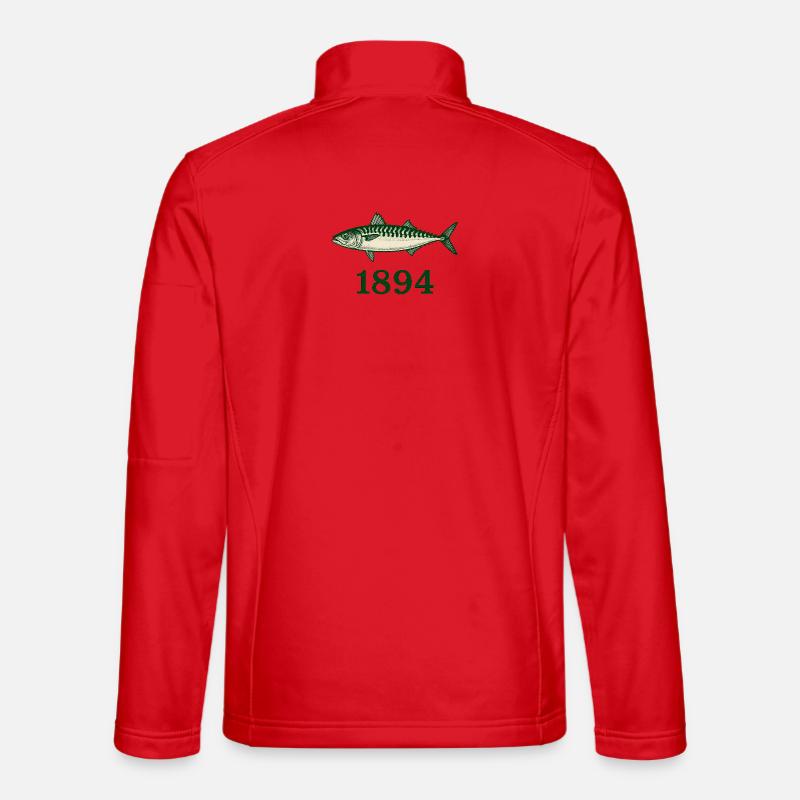1894 Mackerel - Unisex Softshell Jacket - red