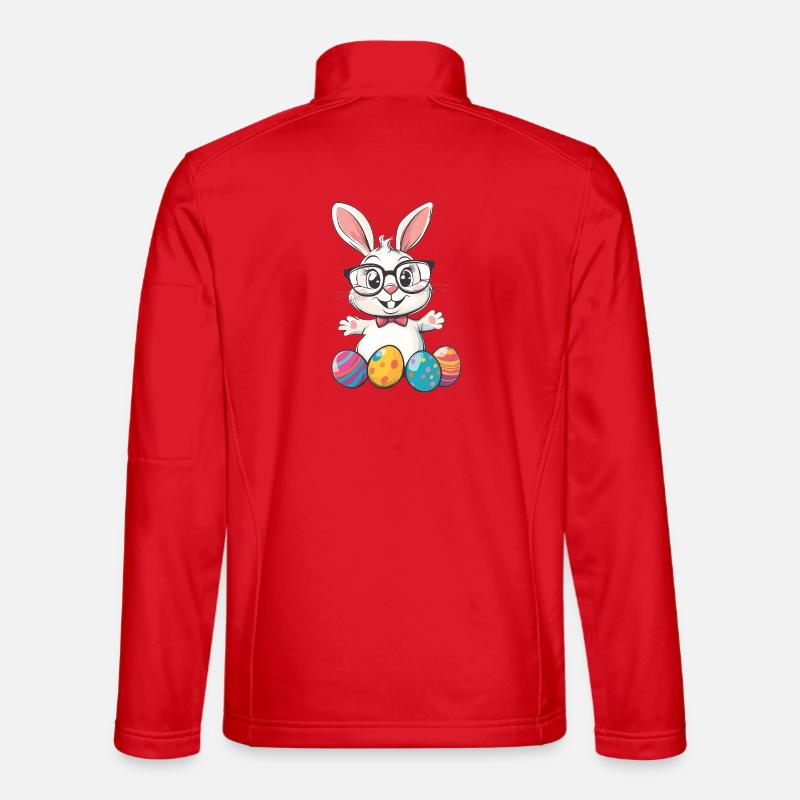 Easter Bunny - Unisex Softshell Jacket - red