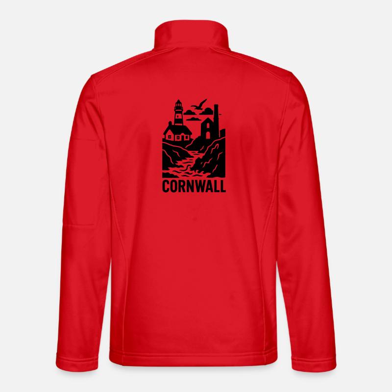 cornwall silhouette Unisex Softshelljacke