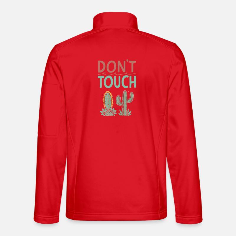 Do not touch Cactus - Unisex Softshell Jacket - red