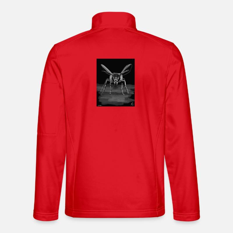 Midnight Stinger Mono Bee - Unisex Softshell Jacket - red