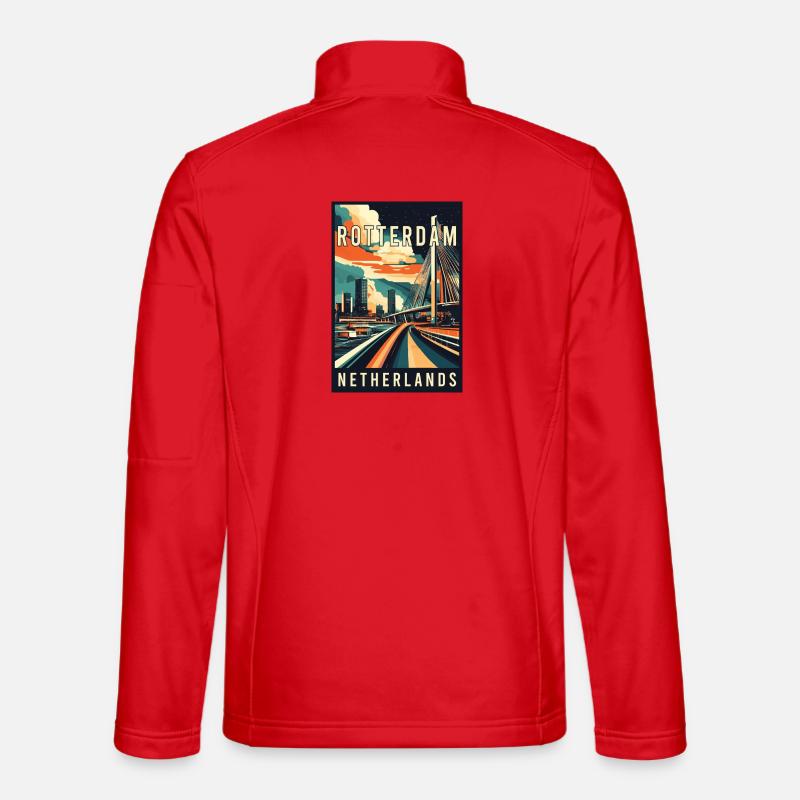 Explore Stunning Rotterdam in Netherlands Unisex Softshell Jacket