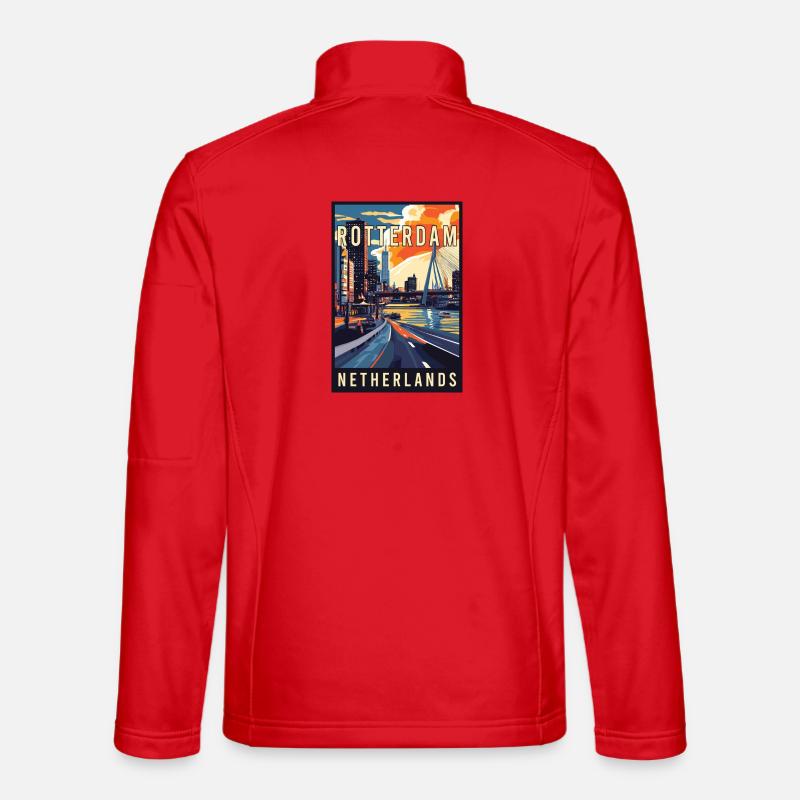 Discover Stunning Rotterdam in Netherlands Unisex Softshell Jacket