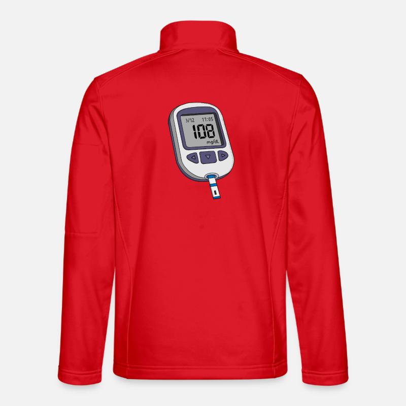 Gluco Meter - Unisex Softshell Jacket - red