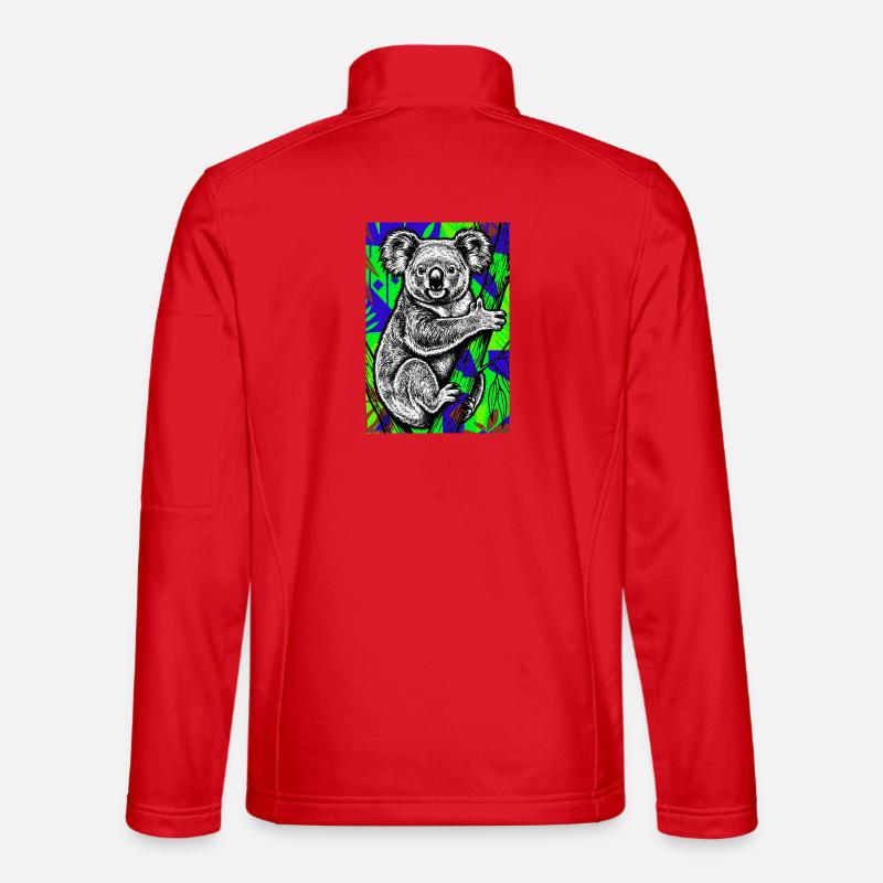 Koala - Veste en tissu softshell Unisexe - rouge