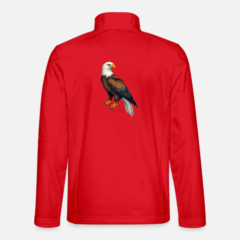 Weisskopfseeadler - Unisex Softshelljacke - Rot