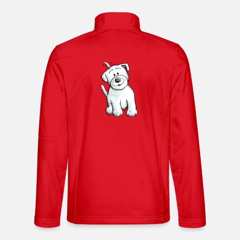 Cute Malteser - Unisex Softshell Jacket - red