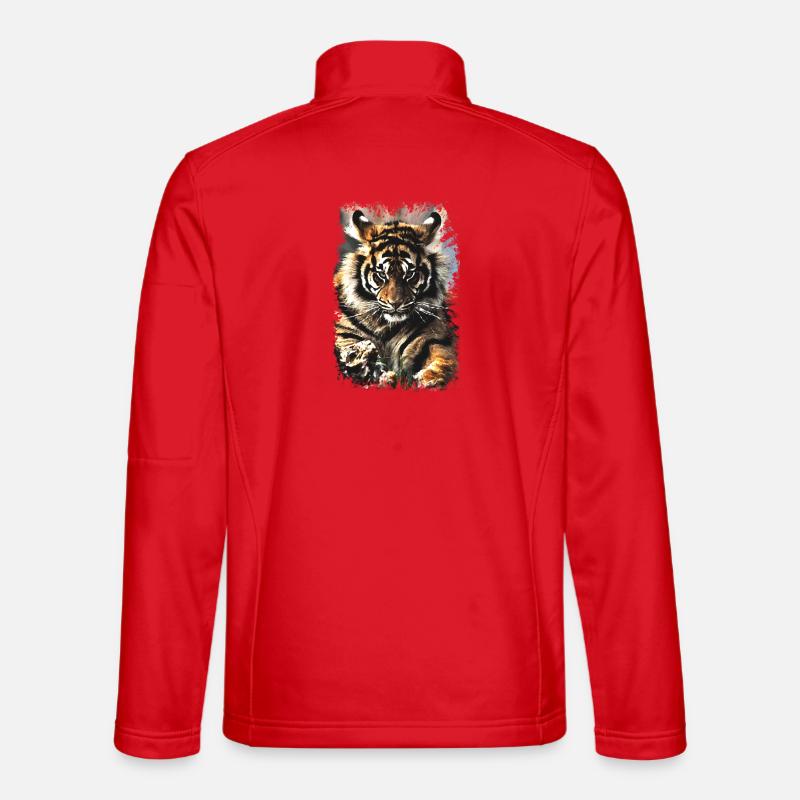 Tiger - Unisex Softshelljacke - Rot