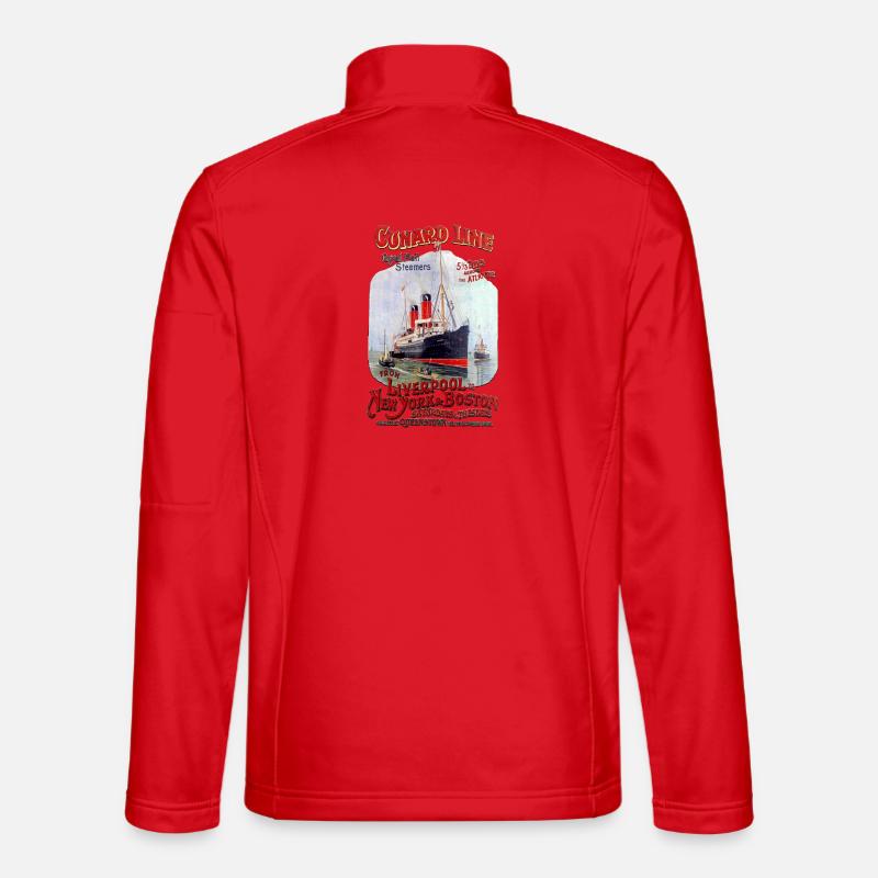 CUNARD LINE LINE LINER - Unisex Softshell Jacket - red