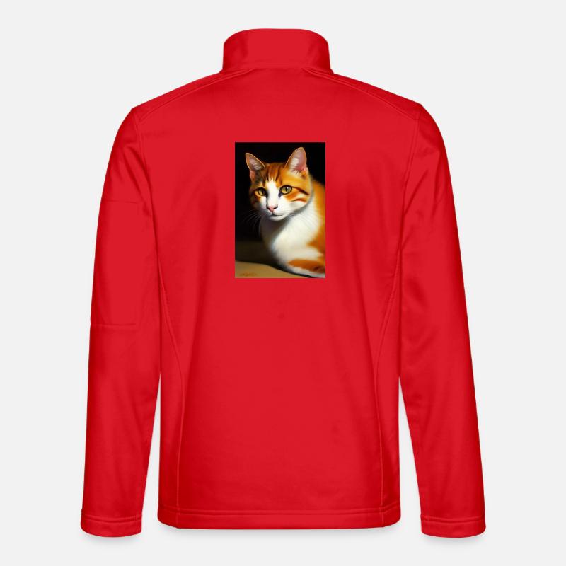 Image du chat - Veste en tissu softshell Unisexe - rouge