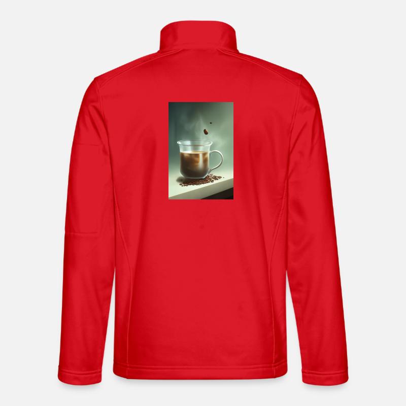 Coffee, coffee beans Unisex Softshell Jacket
