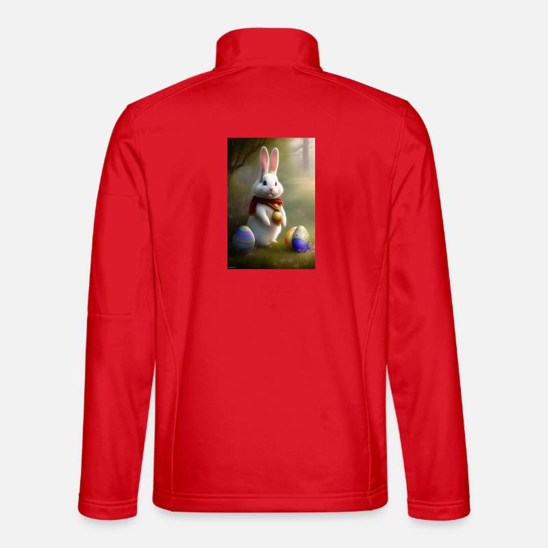 Osterhase mit Oster Eier Unisex Softshelljacke