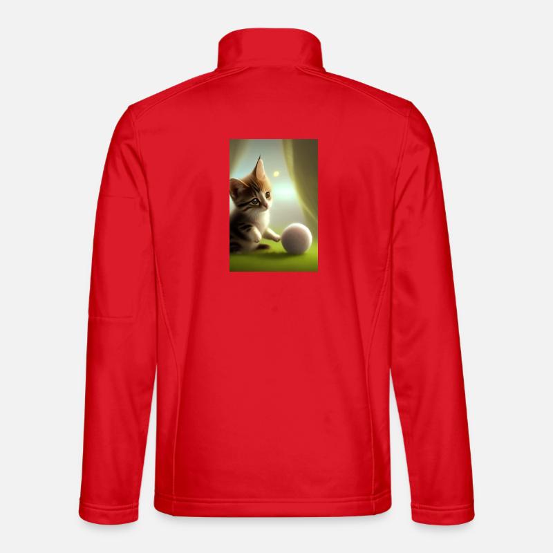 Baby Cat - Unisex Softshell Jacket - red
