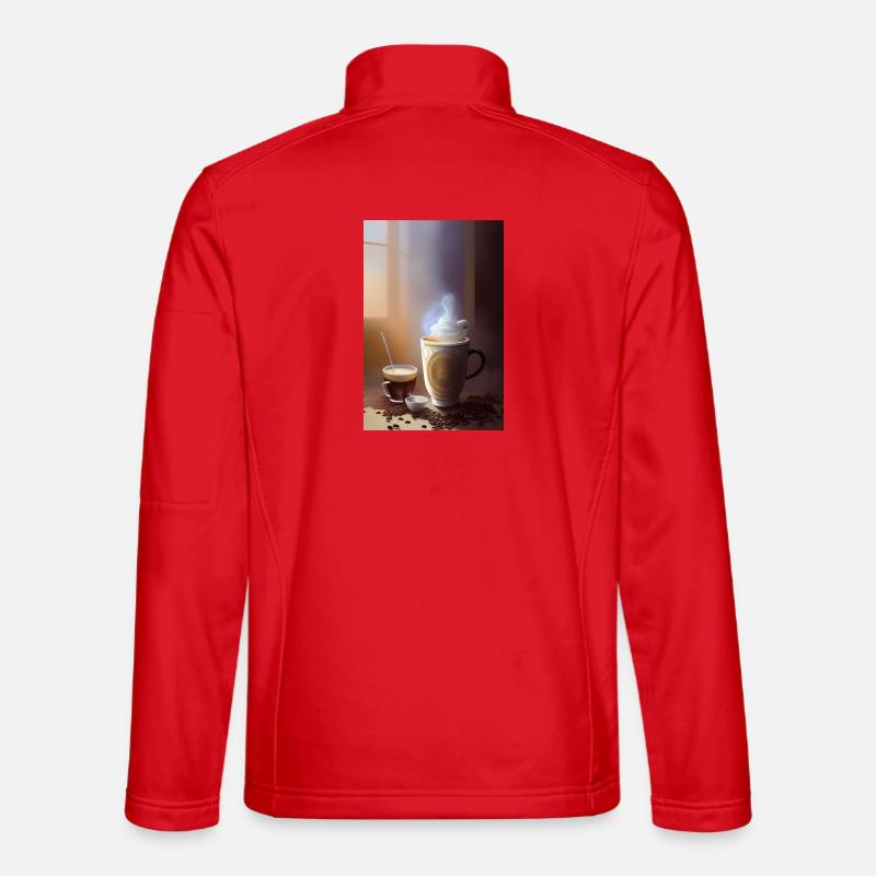 Café, grains de café Veste en tissu softshell Unisexe