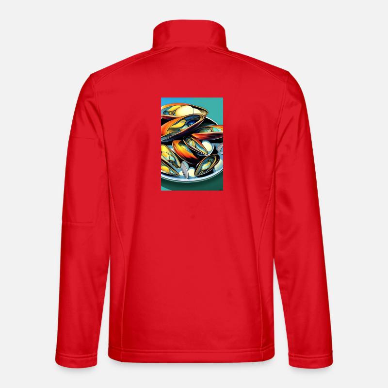 Mussels - Unisex Softshell Jacket - red