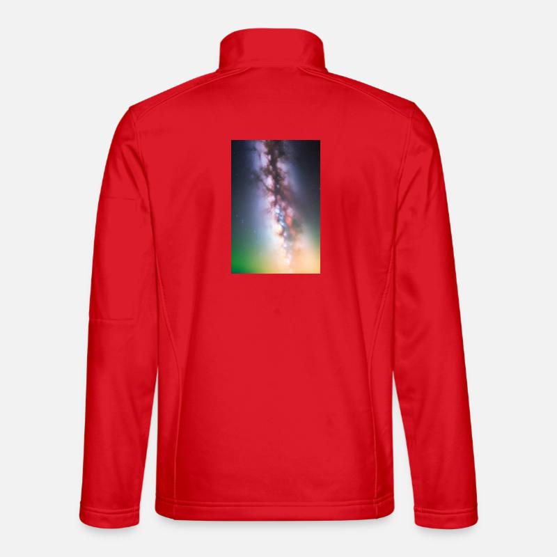 Space and planets - Unisex Softshell Jacket - red